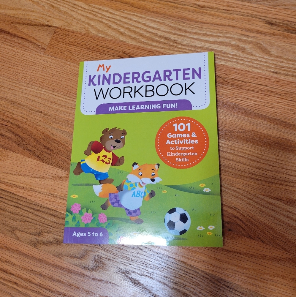 NWOT My Kindergarten Workbook, Homeschool, Learning, Pre-k, Teacher, Games